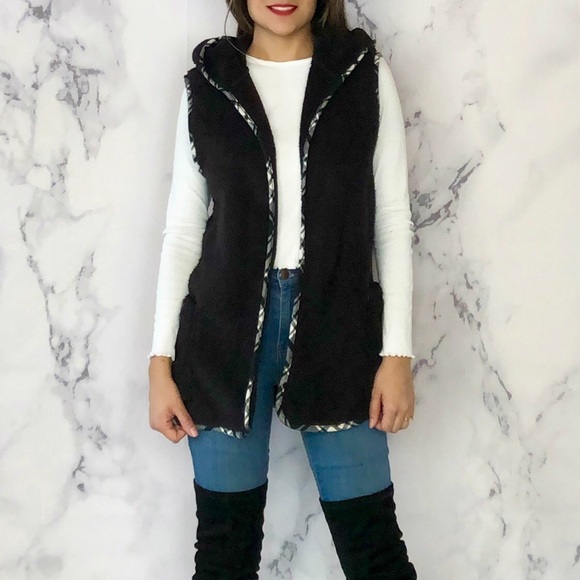Sweet Xylia Jackets & Blazers - Black Fleece Vest